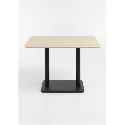 Coco Maison Brest bistrotafel Travertine 120x75cm Zwart